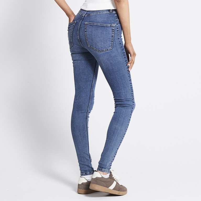 High waist skinny jeans "Snake" Blue Used